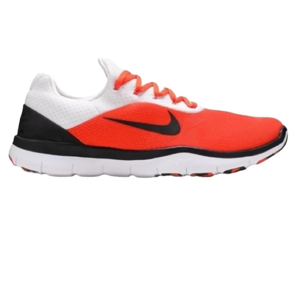 Nike NEW Orange Free Trainer V7 Oklahoma State Low Top Lace Up Sneakers Sz 17